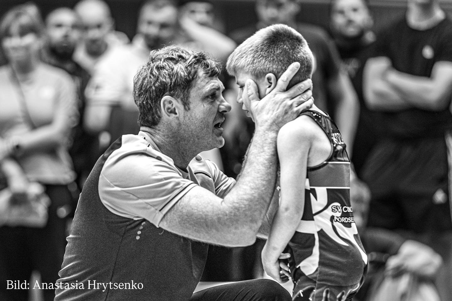 Athletin in voller Bewegung